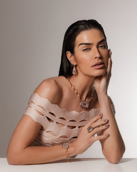 Geode Stone Pendant Rustic Stones Earring