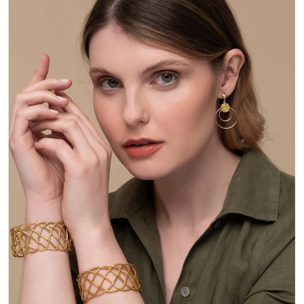 Golden Grass Bracelet Wires Interlaced