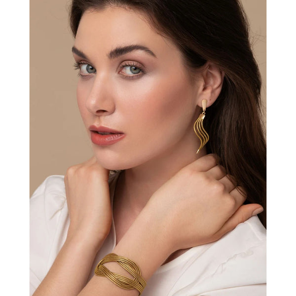 Golden Grass Interlaced Bracelet