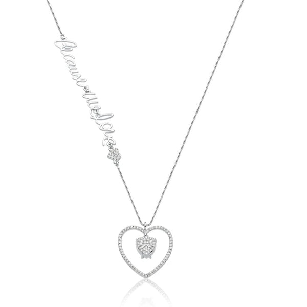 Scapular necklace Because We Love with pendant double face.