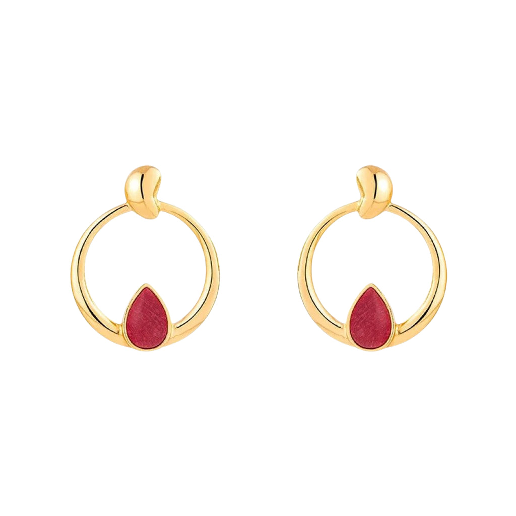 Drop of the Orient Hoop Earrings