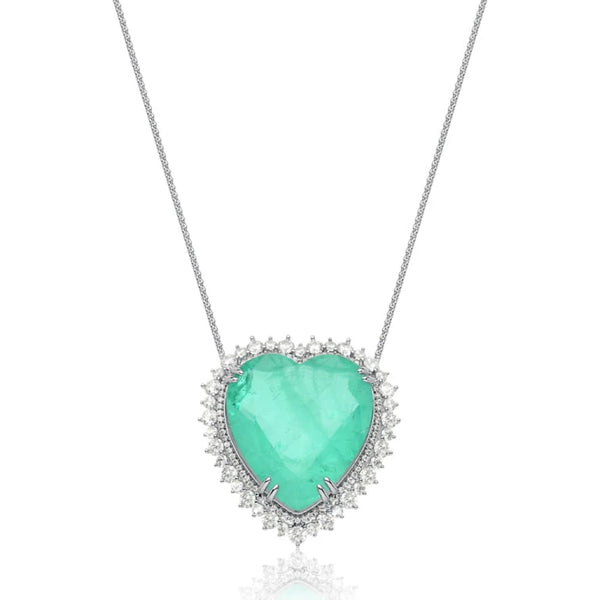 Heart studded necklace
