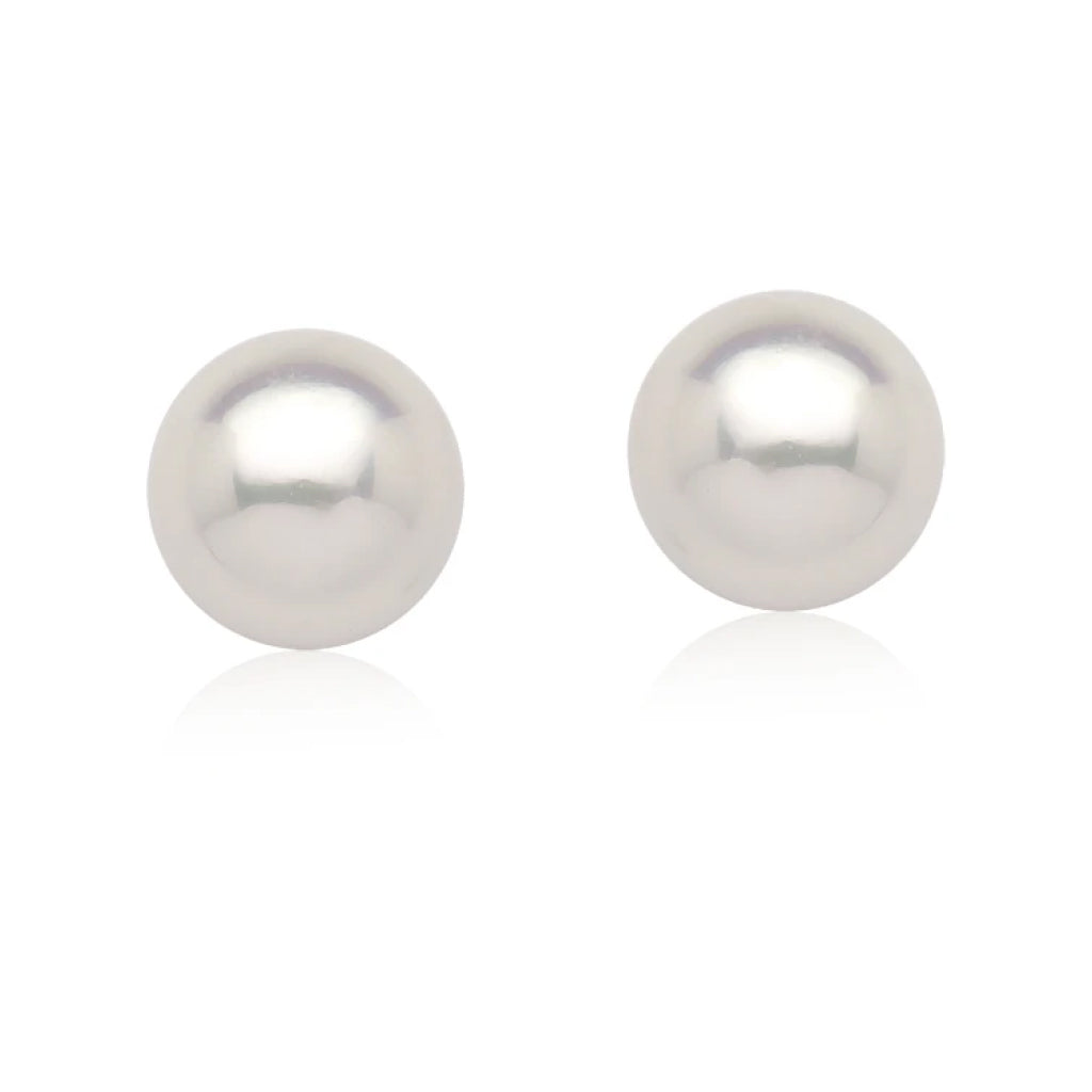 Shell Pearl Oval Earrings